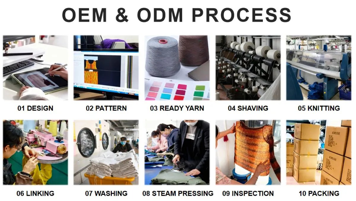 Womens Dressy Black Sweater ODMOEM PROCESS